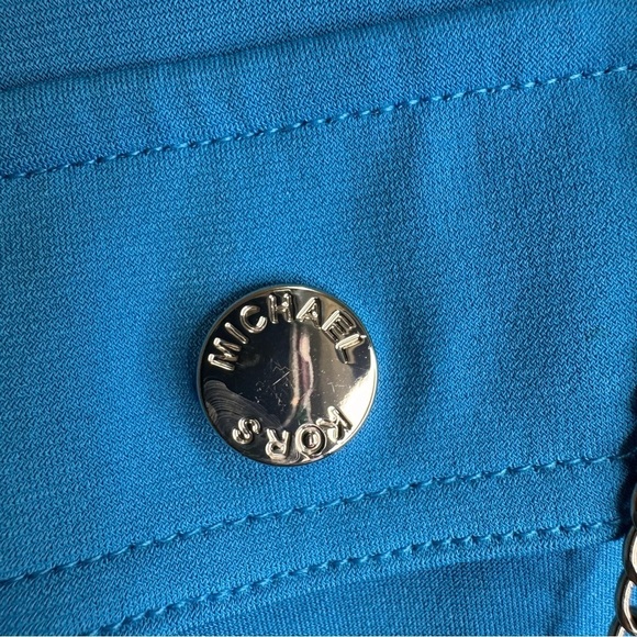 Michael Michael Kors Blue Long Sleeve Shirt Dress Size Small - Picture 6 of 12